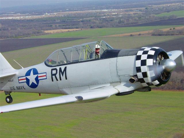 SNJ-5 over Texas